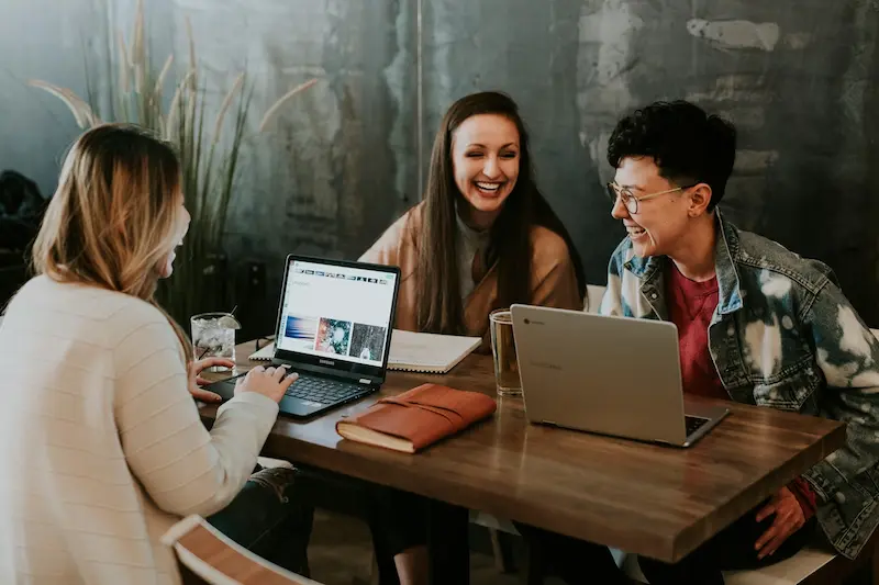 Brand team and creators planning a campaign together